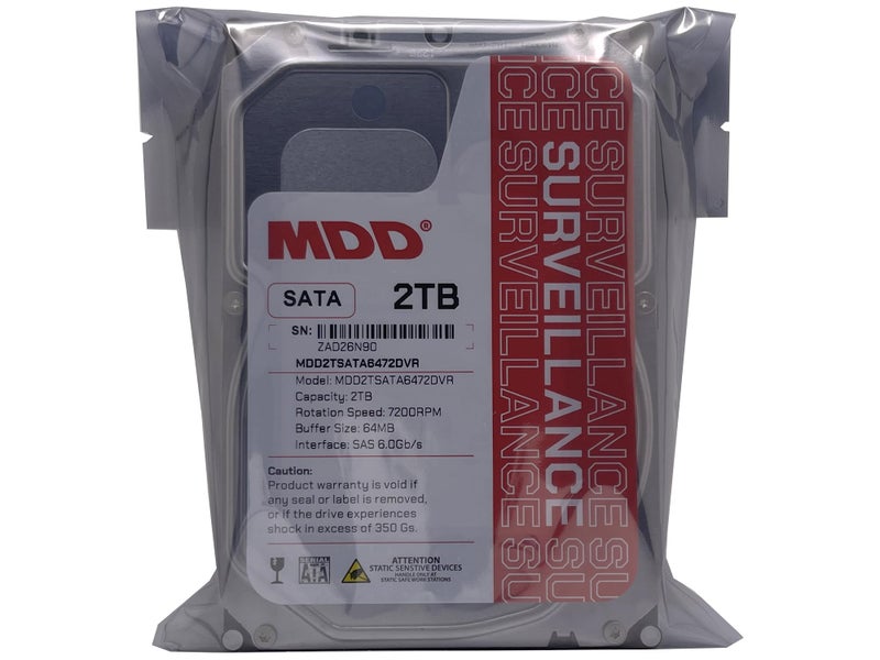 MDD MAXDIGITALDATA MDD 2TB 64MB Cache 7200RPM SATA 6.0Gb/s 3.5inch Internal Surveillence Hard Drive - MDD2TSATA6472DVR - Image 4