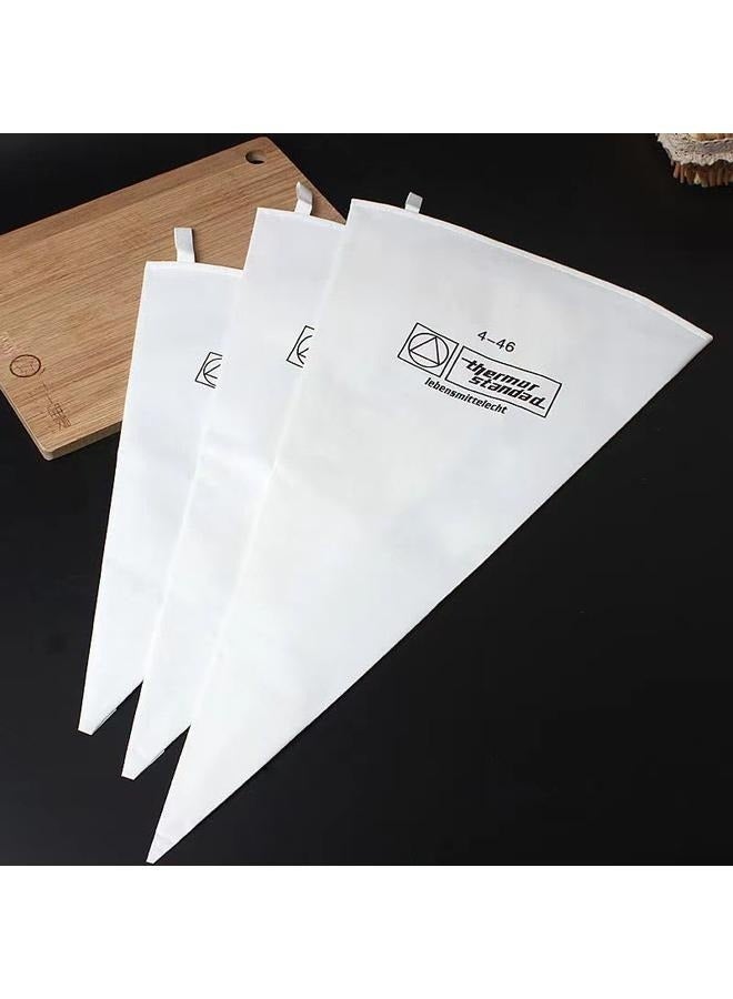3 Pcs Reusable Piping Bags Canvas Pastry Bag ,Canvas Piping Bag Icing Frosting Bag Non-Slip Pastry Bags Canvas Cake Decorating Bags - Image 1