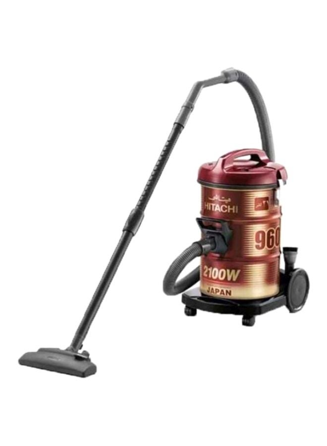 HITACHI Vacuum Cleaner 21 L 2100 W CV-960F 240C WR Wine Red/Black - Image 1