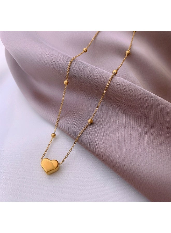 يوكانبي عقد نسائي بسيط من التيتانيوم – سلسلة قلب لا يبهت لونها، أنيقة على عظمة الترقوة - Image 5