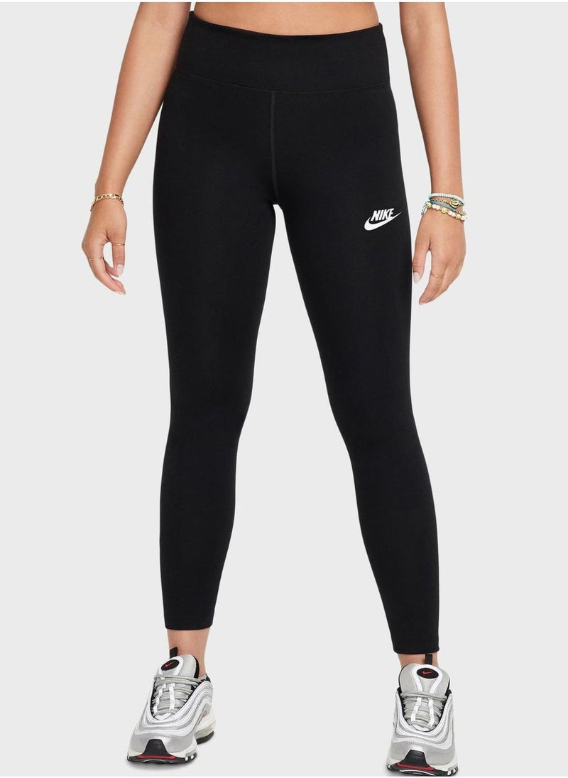Nike - Youth Nsw Classic Highrise Tights - Image 1