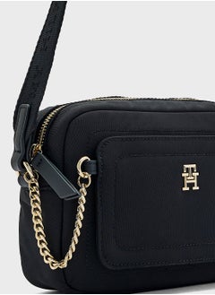 TOMMY HILFIGER Logo Detail Zip Over Crossbody  - Image 4