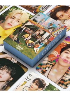 EHOME 55 Pcs Kpop SEVENTEEN New 11th Mini Album (SEVENTEENTH HEAVEN) Lomo Cards Seventeen Card Postcard Photocards with Greeting Card For Fans Collection Gifts  - Image 1
