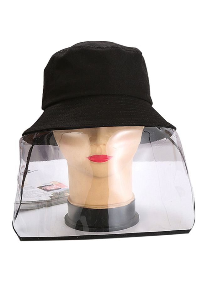 Adjustable Anti-Saliva And Anti-Dust Face Protective Cap Black 43x3x25centimeter - Image 1