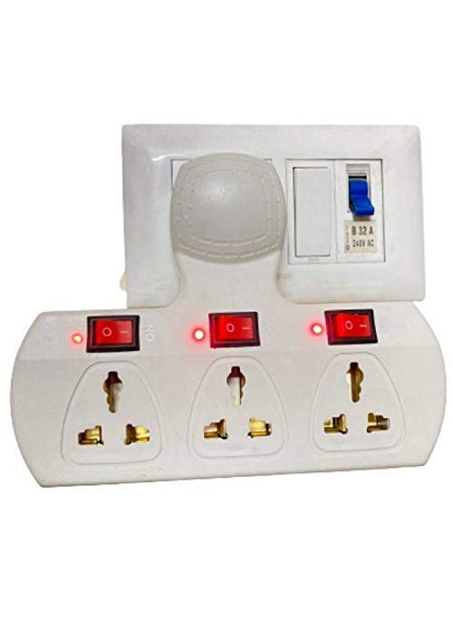 Generic Toby Extension Board Multi Plug 3+3 and Extension board With 4 Mtr wire 8+1 Universal Multi Plug Point with Safety Fuse and LED Indicator (PACK OF 2)  - Image 3