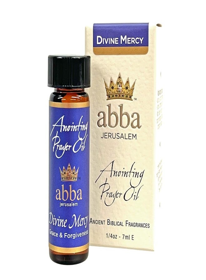 ABBA Oil Divine Mercy 1/4oz Anointing Prayer Oil in Gift Box - ABBA Jerusalem (Blend of Sweet Olive Flowers, Orange Citrus & Biblical Herbs and Spices) (.25oz) - Image 1