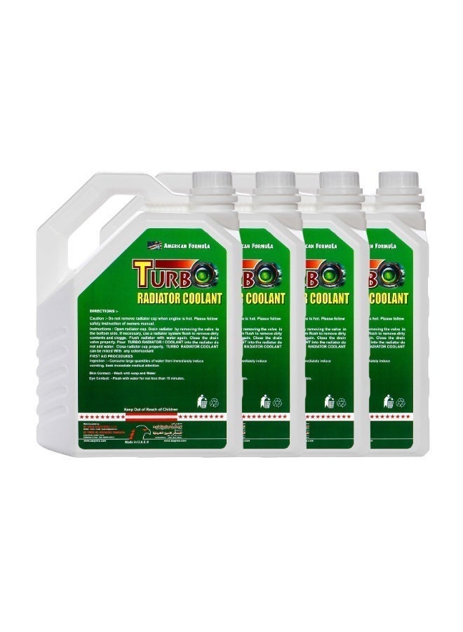 Turbo Radiator Coolant Green 4L (Pack of 4) – Premium Ready-to-Use Engine Cooling Fluid | High-Performance Heat Dissipation & Rust Protection for All Cars & SUVs (No Dilution Required) - Image 2