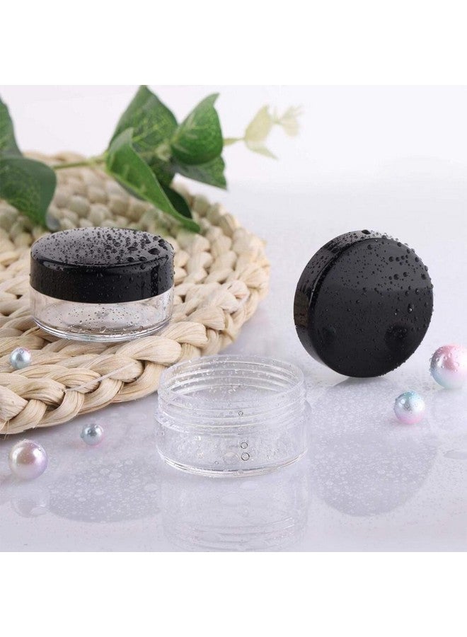 Le Chiic Crystal Clear Cosmetic & Bath Storage Jars (Set of 6) - Leakproof Lids - Perfect for Makeup, Cotton Swabs, Bath Salts & More (PACK OF 6) - Image 3