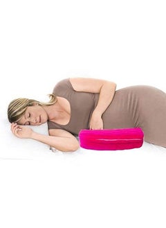 Get It GET IT Multi Use Wedge Pillow for Pregnancy Women and New Born Baby | Lower Back-Pain Relief |Knee Support Between Legs | Anti Vomiting and Milk Spitting for New Born Baby (Pink with Beige)  - Image 3