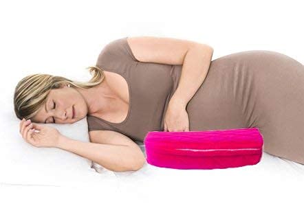 GET IT Multi Use Wedge Pillow for Pregnancy Women and New Born Baby | Lower Back-Pain Relief |Knee Support Between Legs | Anti Vomiting and Milk Spitting for New Born Baby (Pink with Beige) - Image 3
