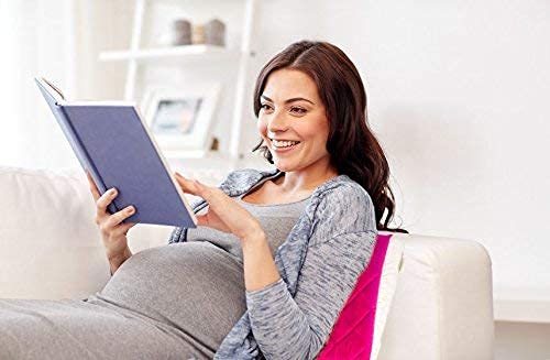 GET IT Multi Use Wedge Pillow for Pregnancy Women and New Born Baby | Lower Back-Pain Relief |Knee Support Between Legs | Anti Vomiting and Milk Spitting for New Born Baby (Pink with Beige) - Image 2