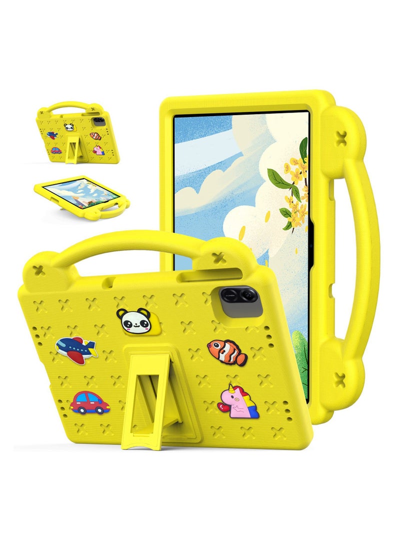 Suitable for Honor Pad X8a 11.0-inch 2024 compatible housing, lightweight EVA child friendly shock and drop resistant protective case with handle and hidden bracket cover - Image 1