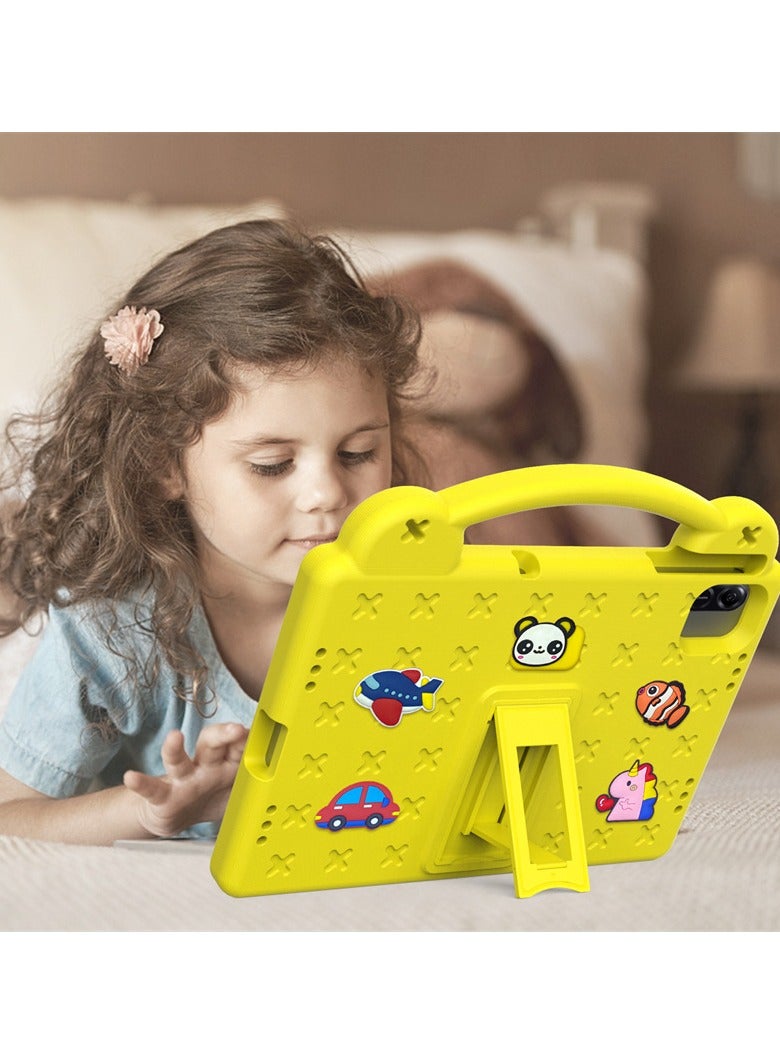 Suitable for Honor Pad X8a 11.0-inch 2024 compatible housing, lightweight EVA child friendly shock and drop resistant protective case with handle and hidden bracket cover - Image 2