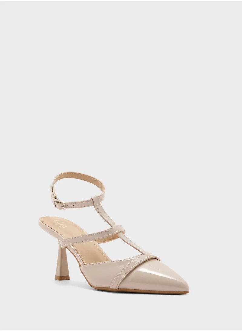ايلا T-Bar Heeled Pump