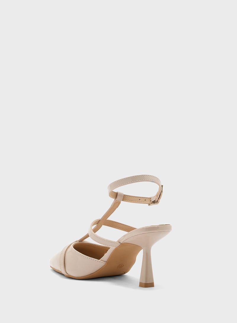 ELLA T-Bar Heeled Pump  - Image 3