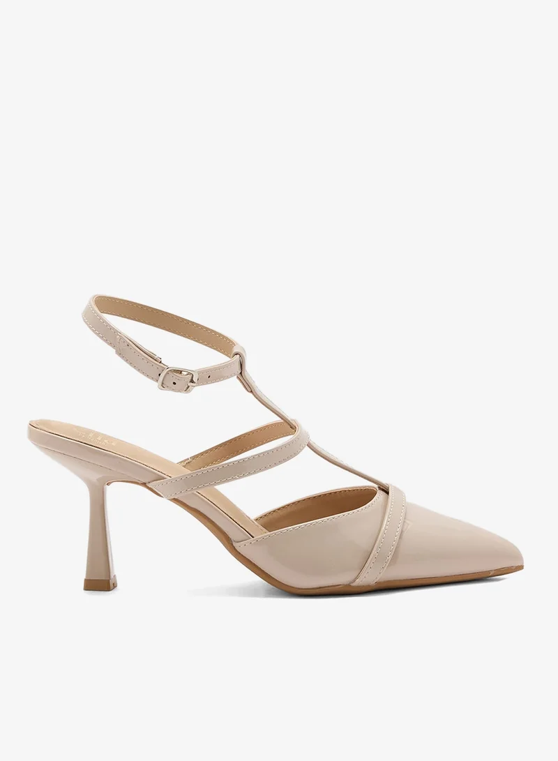 ELLA T-Bar Heeled Pump