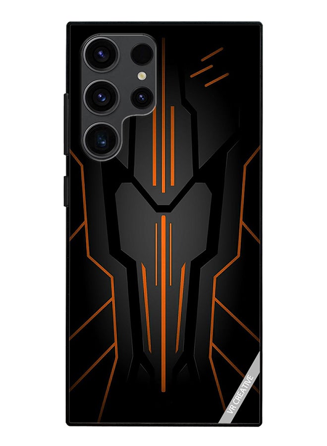 VR CREATIVE Protective Case Cover For Samsung Galaxy S24 Ultra Black Sark Design Multicolour - Image 1