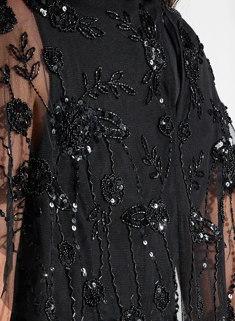 Namshi x Sequin Overlay Gown Dress