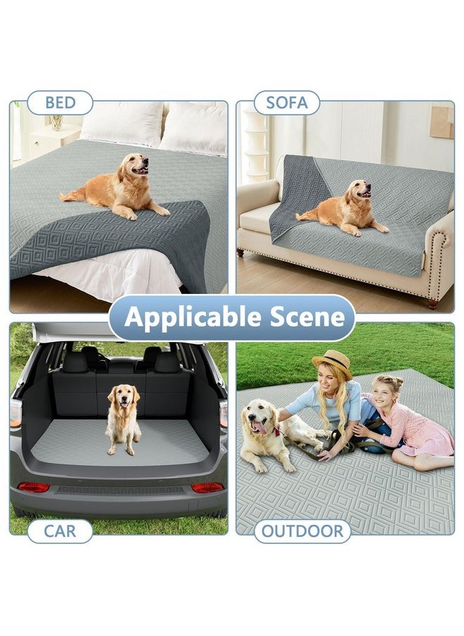 hyha hyha Waterproof Dog Blanket, Soft Dog Bed Cover Pet Blankets, Waterproof Sofa Couch Cover for Dogs Washable, Reversible Pet Couch Covers for Sofa Furniture (30x70 Inch, Grey/Dark Grey)  - Image 4