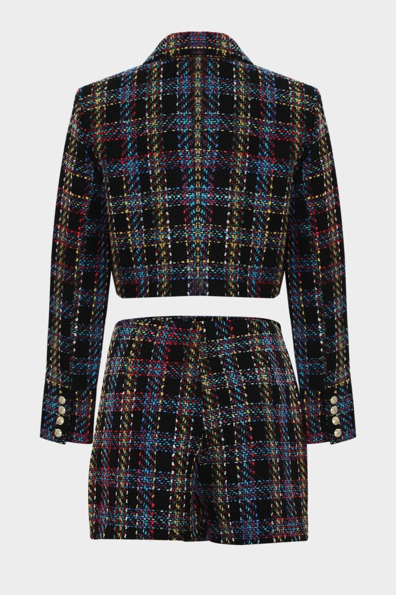 Açelya Okcu AÇELYAOKCU Premium Plaid Wrap Mini Shorts Skirt  - Image 4