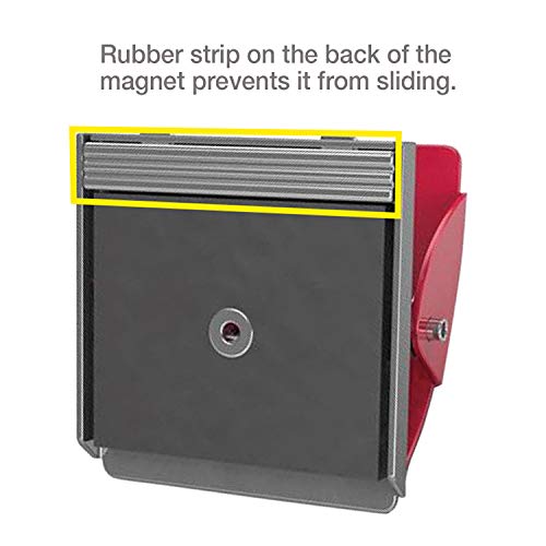 PLUS Extra Strong Magnetic Binder Clips, Set of 3 Large Silver Clips | Heavy-Duty Stainless Steel Magnets Hold Up to 130 Sheets | Non-Slip Rubber Back, Hanging Hole, Fridge & Office Organizer - Image 3