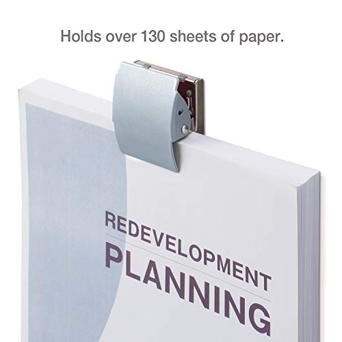 PLUS Extra Strong Magnetic Binder Clips, Set of 3 Large Silver Clips | Heavy-Duty Stainless Steel Magnets Hold Up to 130 Sheets | Non-Slip Rubber Back, Hanging Hole, Fridge & Office Organizer - Image 2