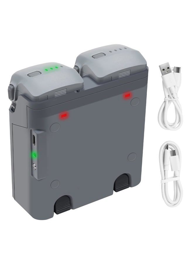 Hanatora Battery Charger Hub for DJI Air 3 Drone,Charging Two Batteries in Sequence Accessories - Image 1