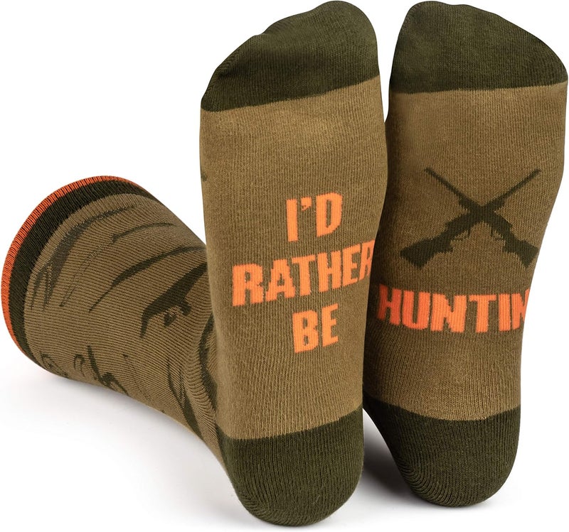 Lavley Fishing and Hunting Socks - Gag gift for hunters and fishermen - Great for Christmas, Father's Day or birthdays - Image 1