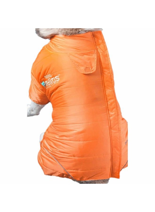 PuTwo DogHelios Thunder-le Full-Body Waded-Plush Adjustable and 3M Reflective Pet Dog Coat Jacket, Sporty Orange, LG - Image 3