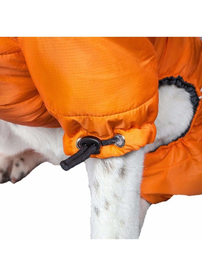 PuTwo DogHelios Thunder-le Full-Body Waded-Plush Adjustable and 3M Reflective Pet Dog Coat Jacket, Sporty Orange, LG - Image 4
