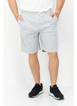 RBX Men Sportswear Fit Training Shorts, Light Grey  - Image 1