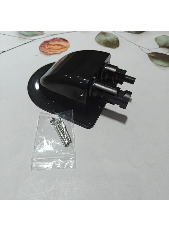 صندوق تقاطع سقف العربة السكنية السوداء - غطاء شفاف متين - سهل التركيب - لا يحتاج إلى كهرباء - Image 1