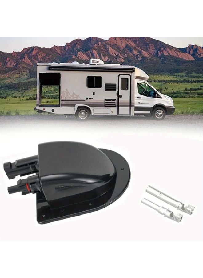 صندوق تقاطع سقف العربة السكنية السوداء - غطاء شفاف متين - سهل التركيب - لا يحتاج إلى كهرباء - Image 5