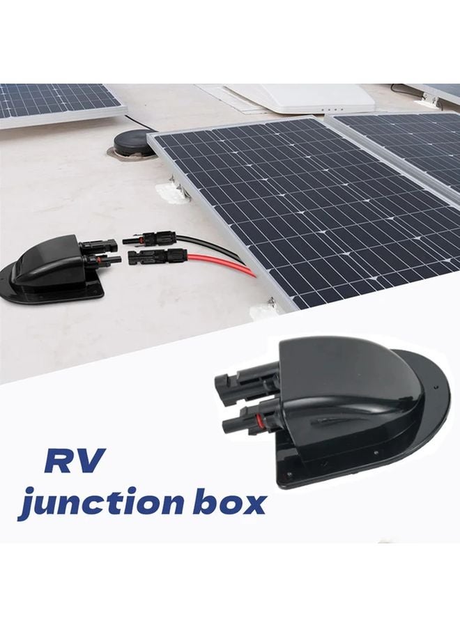 صندوق تقاطع سقف العربة السكنية السوداء - غطاء شفاف متين - سهل التركيب - لا يحتاج إلى كهرباء - Image 2