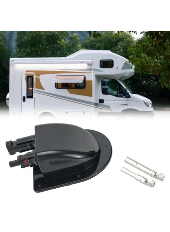 صندوق تقاطع سقف العربة السكنية السوداء - غطاء شفاف متين - سهل التركيب - لا يحتاج إلى كهرباء - Image 4