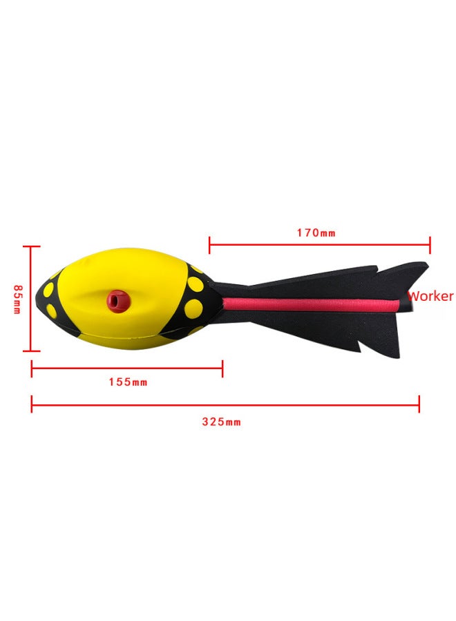 الشركة المصنعة PU Flying Ball للأطفال ألعاب رياضية خارجية مع صافرة طوربيد مع ذيل طوربيد ناعم Javelin-اللون: التخصيص - Image 1