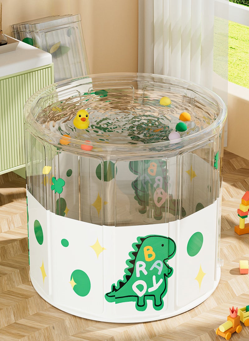 WALALLA Foldable Portable Baby Home Kids' Bathtub Installation-free Bathtub With Cushion and Drain Pipe Baby Swimming Pool Toddler Bath Tub Bathtub - Image 5
