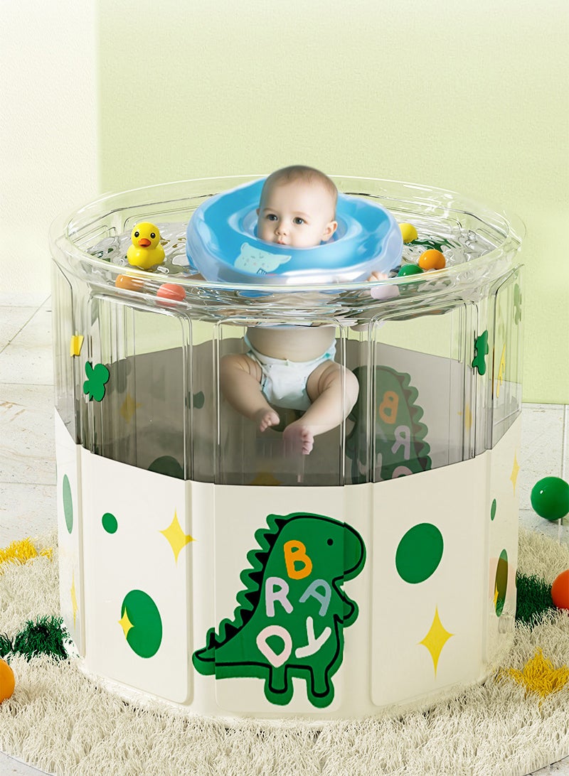 WALALLA Foldable Portable Baby Home Kids' Bathtub Installation-free Bathtub With Cushion and Drain Pipe Baby Swimming Pool Toddler Bath Tub Bathtub - Image 2