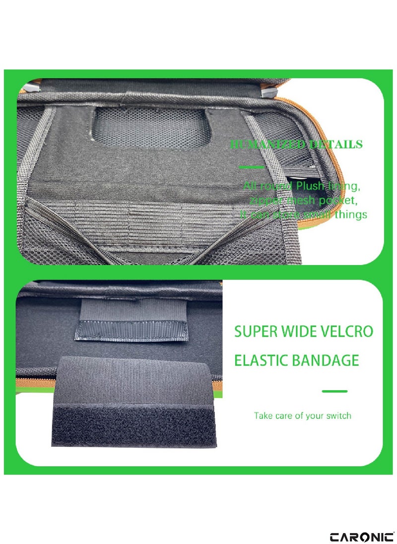 CARONIC - Case compatible With Nintendo Switch And Oled Shockproof Waterproof Case Bag with soft Liner - Image 1