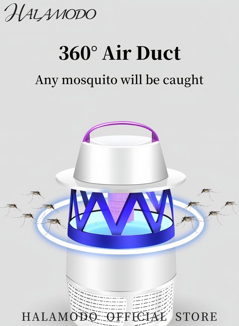 HALAMODO Electric Fly Bug Zapper LED Trap Lamp White/Blue  - Image 3