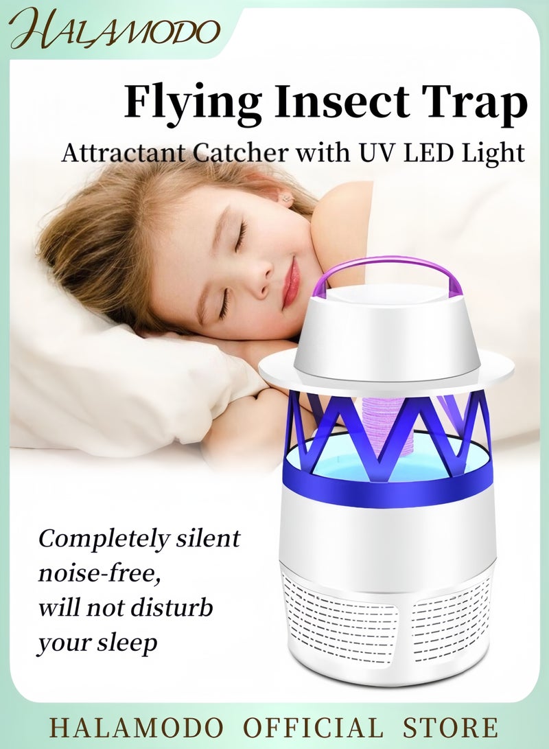 HALAMODO Electric Fly Bug Zapper LED Trap Lamp White/Blue  - Image 1