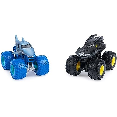 Monster Jam, Official Batman Vs. Megalodon Die-Cast Monster Trucks, 1:64 Scale, Kids Toys for Boys Ages 3 and up - Image 2