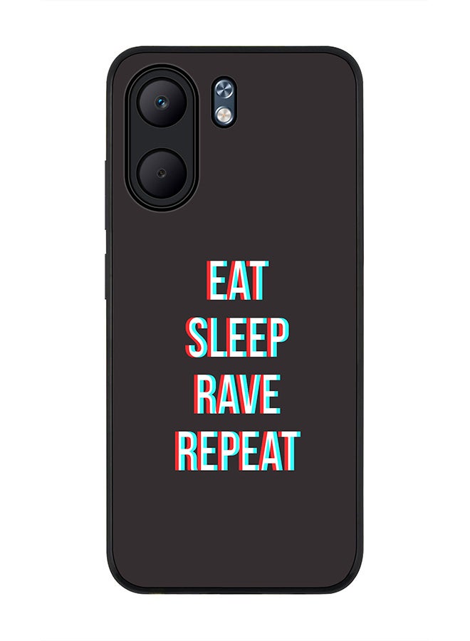 Stylizedd For Oppo A5x 5G / A5x 4G Case,Slim fit Camera Protection, Shockproof Thin Phone cover  - Rave Routine