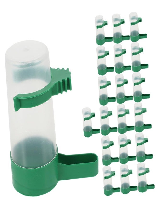 GRIRIW 20pcs Bird Water Dish Birds Drinking Bottle Extended Use Easy Clean for Parrots Small - Image 1