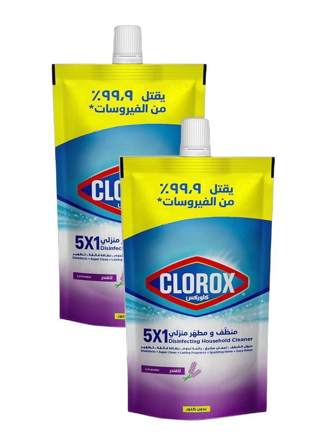 كلوركس منظف ومطهر منزلي ٥×١ برائحة اللافندر ٤٠٠ مل (عبوة من قطعتين) - Image 1