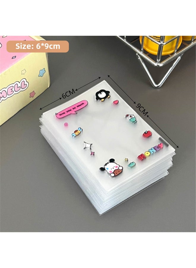 Tengyi New Original Cute Cartoon Small Card Holder Girl Star Aidou Photo Protection Card Film Packing Bag