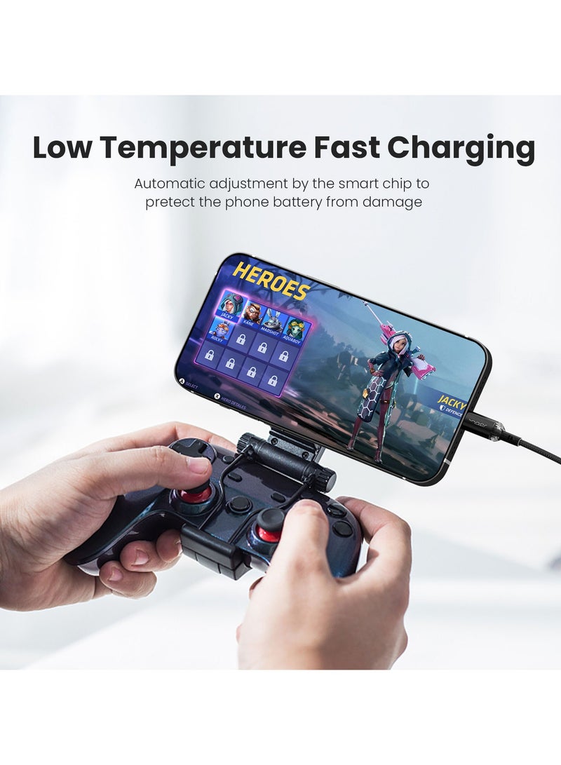 Vyvylabs Crystal Series Fast Charging Data Cable USB to Type-C 3A 1M Purple - Image 5