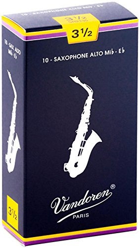 Vandoren Vandoren Alto Saxophone Reeds Strength 3.5 Box of 10  - Image 1