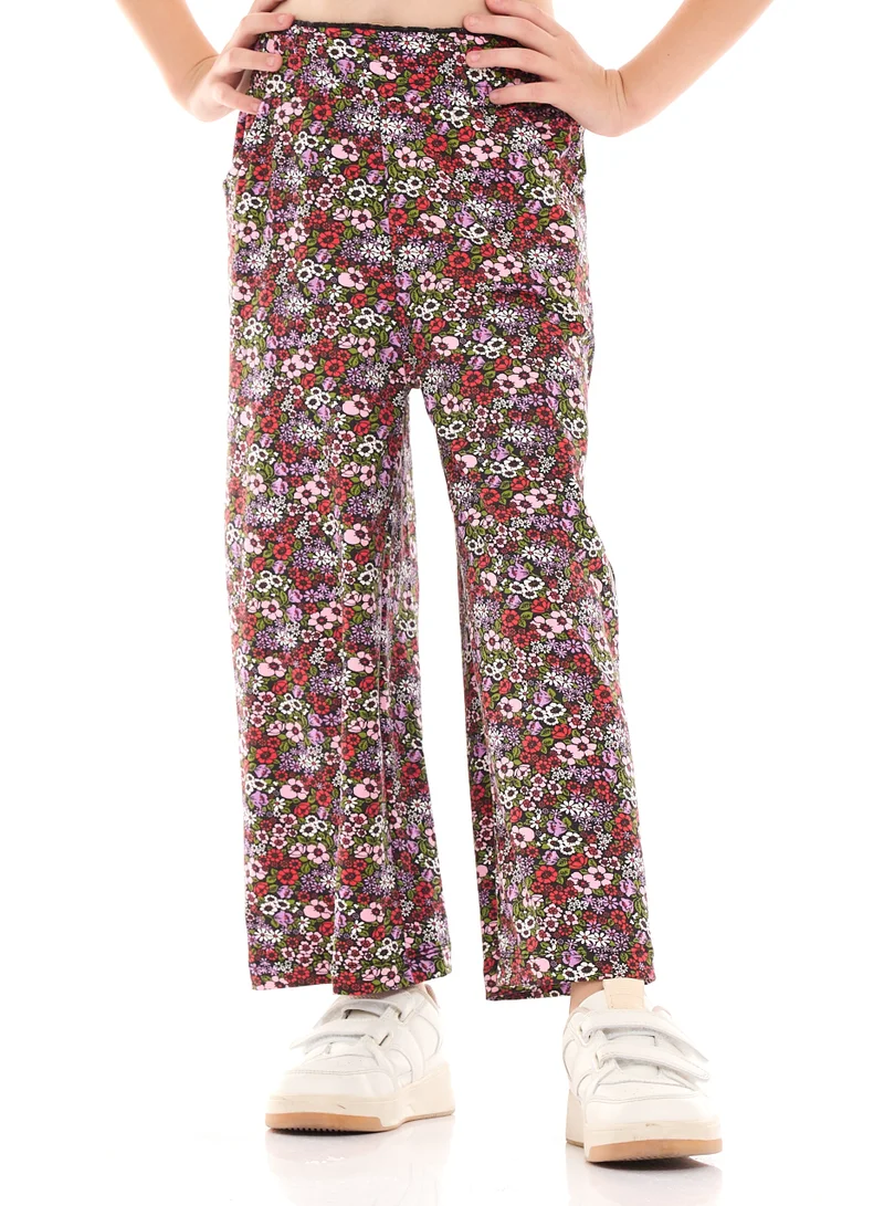 Victor And Jane  Girls (2-8 Years) Tee and  Straight Fit Pant Set - Multicolour for Women | Best Price UAE