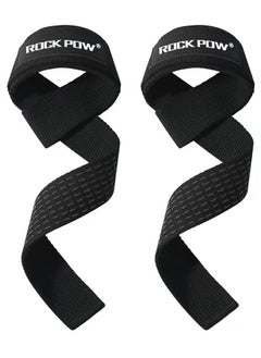 Rock Pow Lifting Straps for Weightlifting Weight Lifting Straps Gym Power Workouts Lifting Wrist Straps Padded Cotton Men Women Support Lifters Deadlift Straps Hard Pull Exercise Straps 